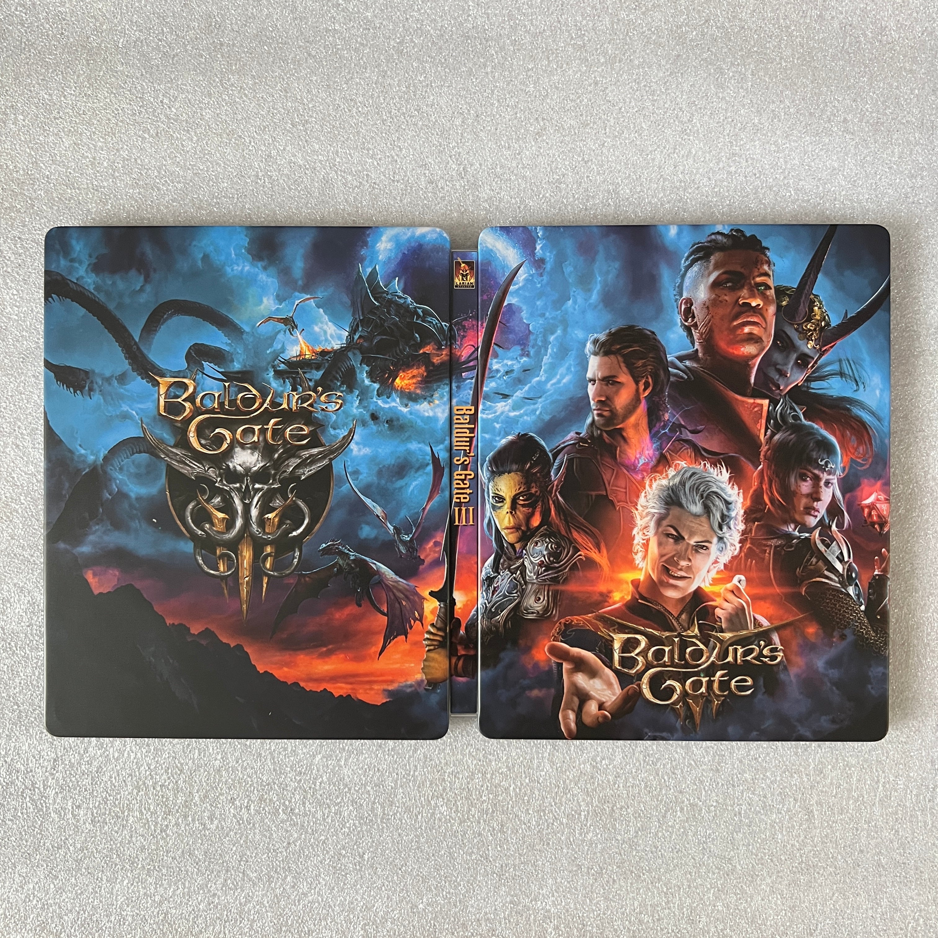 Baldur's Gate 3 Custom Made Steelbook Case For (Sony PlayStation 5, Sony PlayStation 4, Xbox) New