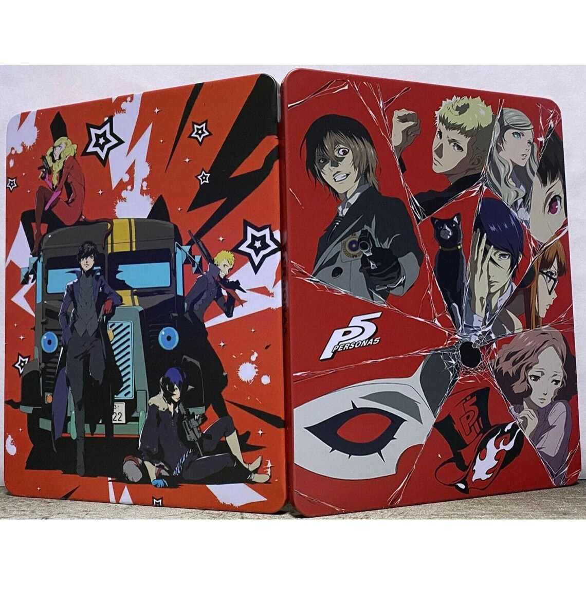 Persona 5 Custom made Steelbook/MetalPak Case only for (Sony PlayStation 5, Sony PlayStation 4, Xbox) New