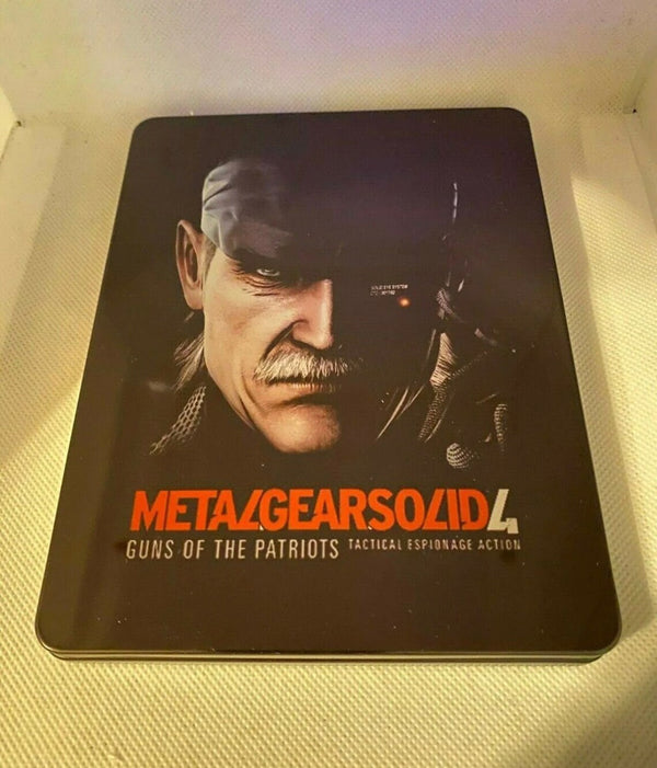 Metal Gear Solid 4 GOTP Custom made Steelbook/MetalPak Case only for (Sony PlayStation 5, Sony PlayStation 4, Xbox) New