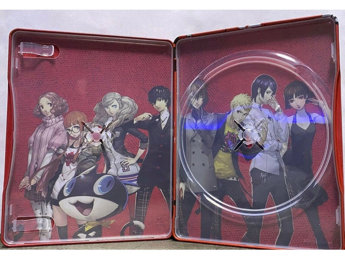Persona 5 Custom made Steelbook/MetalPak Case only for (Sony PlayStation 5, Sony PlayStation 4, Xbox) New